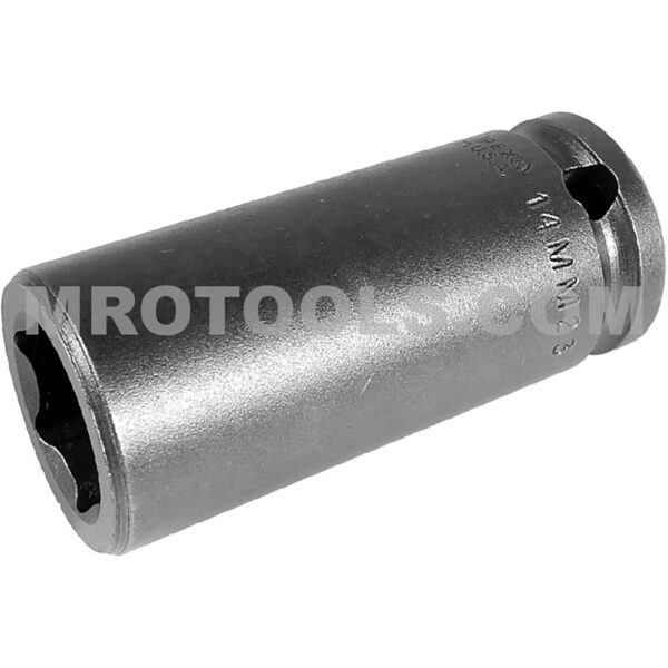 14MM23 Apex 3/8'' Square Drive 6-Point Impact Socket, Metric, Long Length