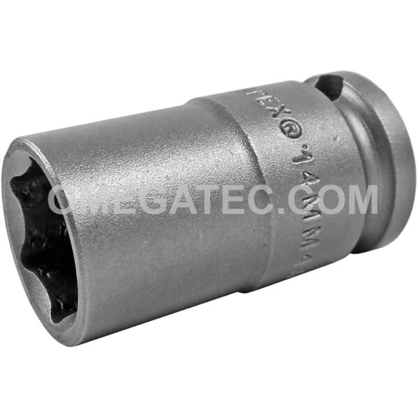 14MM43 Apex 3/8'' Square Drive 6-Point Impact Socket, Metric, Thin Wall, Standard Length