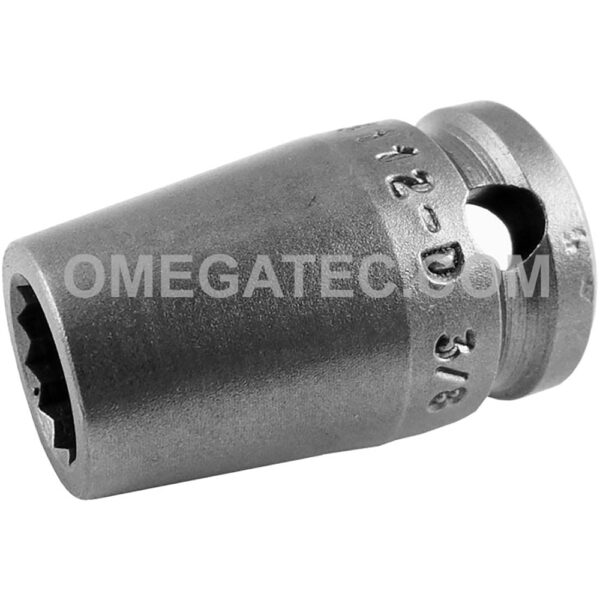 3112-D Apex 3/8'' Square Drive 12-Point Impact Socket, SAE, Standard Length