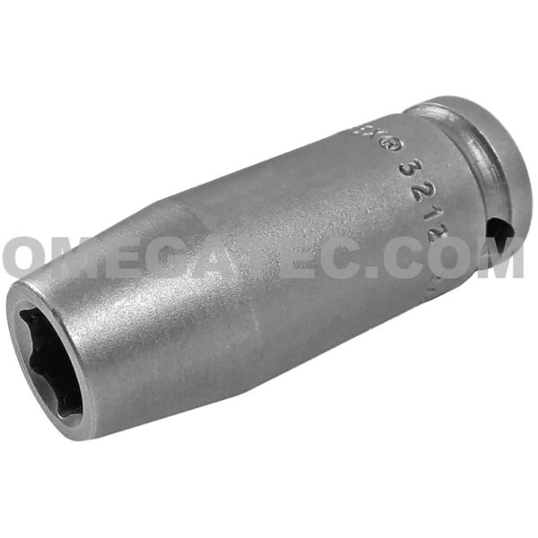 3212 Apex 3/8'' Square Drive 6-Point Impact Socket, SAE, Long Length