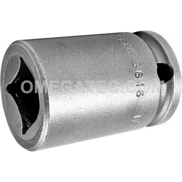 3616 Apex 3/8'' Square Drive 4-Point Impact Socket, SAE, Single Square Nut