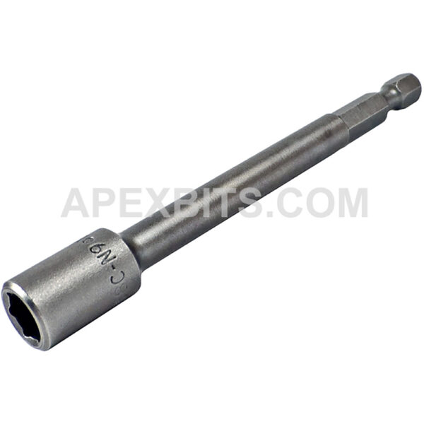 6N-0810-4 Apex 6-Point 1/4'' Power Drive Nutsetter, SAE, Non-Magnetic, 5/16'' Hex