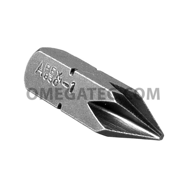 830-1X Apex Phillips Square Drive Insert Bits