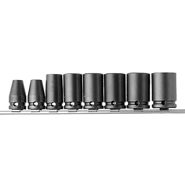APS38 Apex SAE 3/8'' Square Drive 6-Point Impact Socket 8PC Set, Standard Length