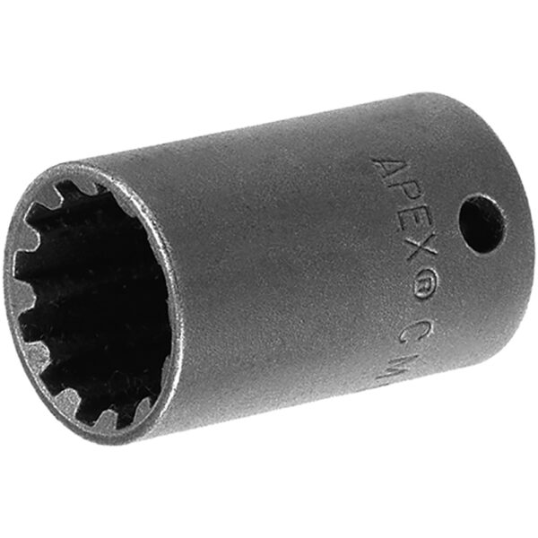 CMS-3416 Apex 3/8'' Square Drive #16 Spline Impact Socket, Standard Length