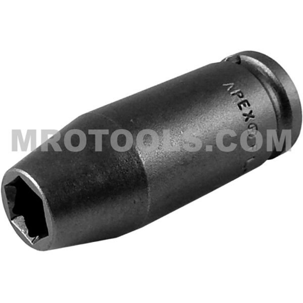 FL-8MM23 Apex 3/8'' Square Drive 6-Point Impact Socket, Metric, Fast Lead, Long Length