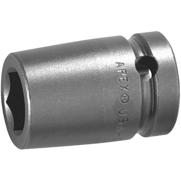 M-19MM15 Apex 1/2'' Square Drive 6-Point Impact Socket, Metric, Magnetic, Standard Length