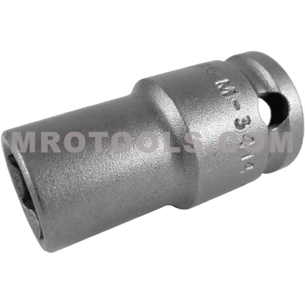 M-3414 Apex 3/8'' Square Drive 6-Point Impact Socket, SAE, Magnetic, Thin Wall, Standard Length