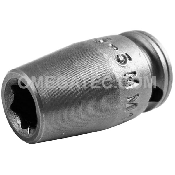 M-5.5MM11 Apex 1/4'' Square Drive 6-Point Impact Socket, Metric, Magnetic, Standard Length