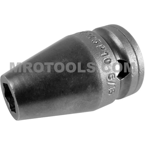 M5P10 Apex 1/2'' Square Drive 6-Point Impact Socket, SAE, Magnetic, For Sheet Metal Screws, Self-Tapping Screws