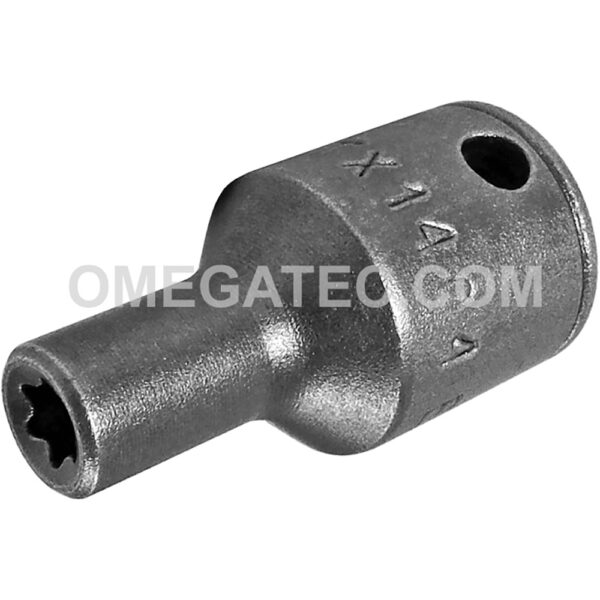TX-1404 Apex 1/4'' Square Drive E-4 Torx Impact Socket, Thin Wall, For External